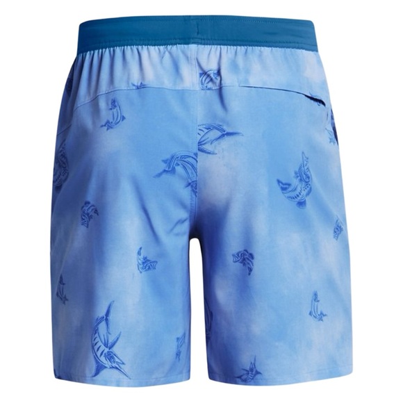 UNDER ARMOUR • Viral Blue Celeste Shorebreak Board Short Swim Fish Surf Beach - Picture 3 of 8